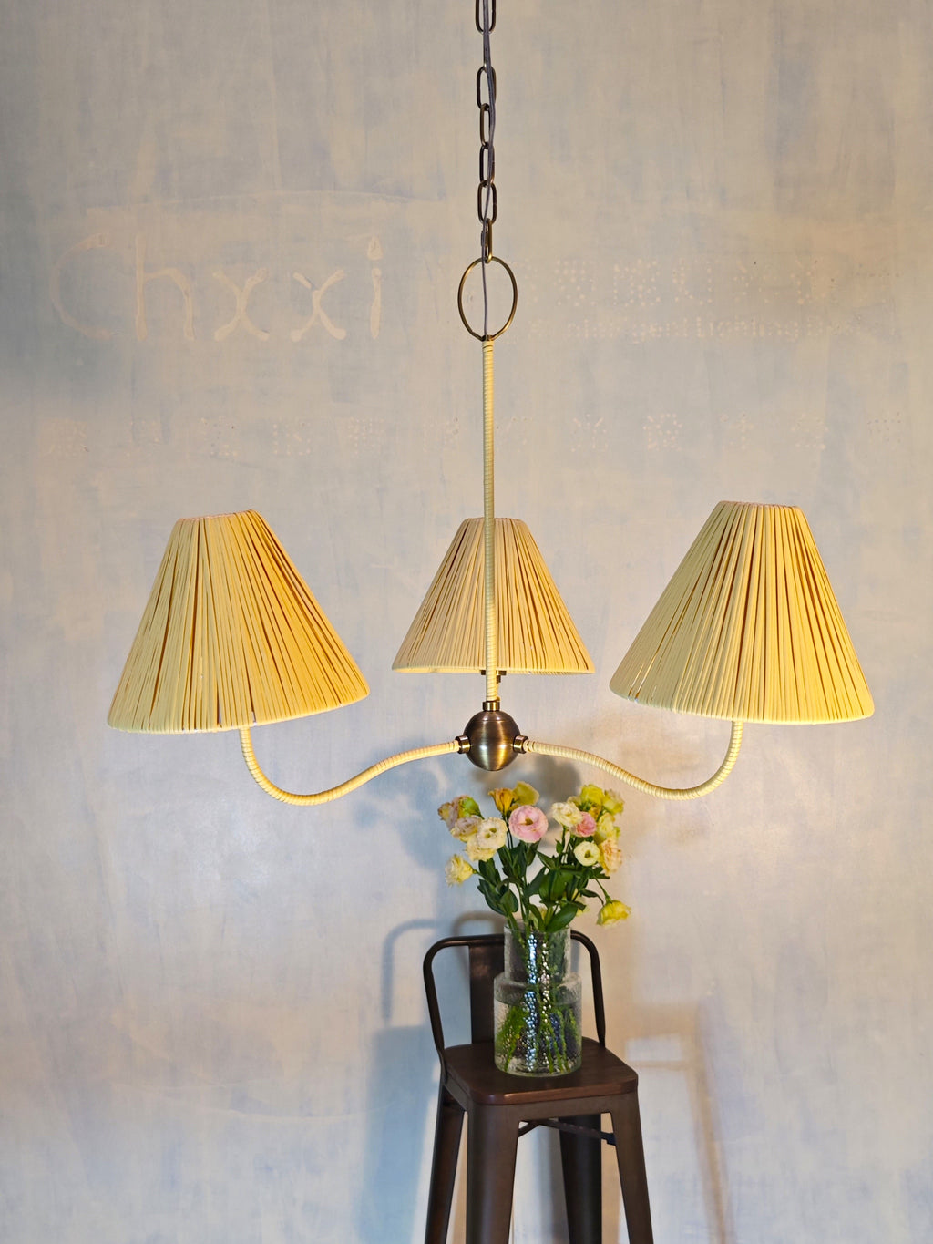 Delphine Rattan Chandelier