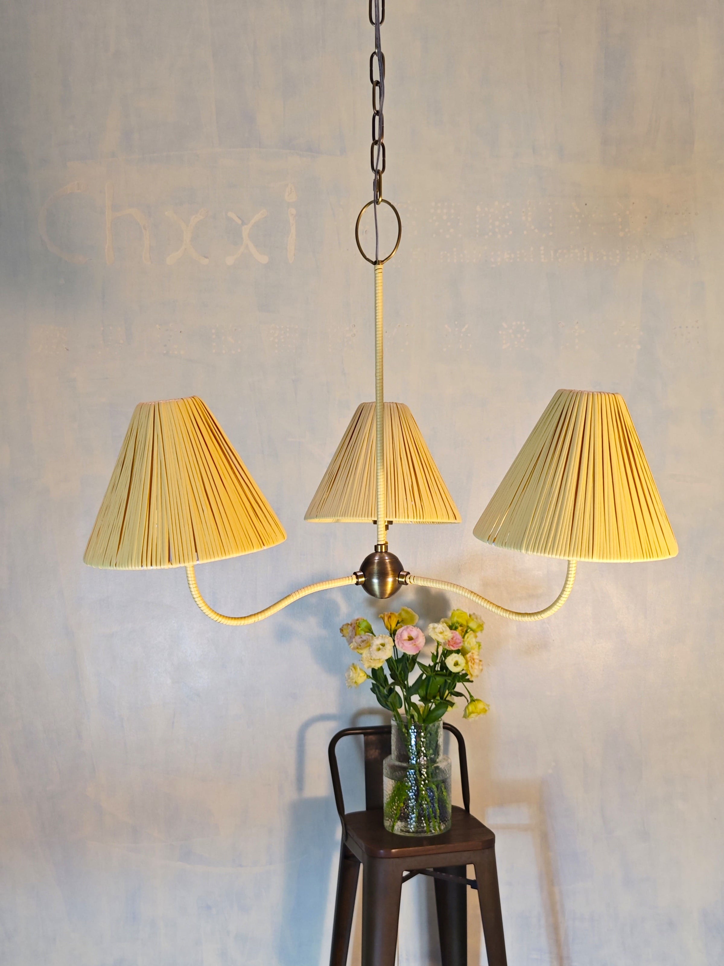 Delphine Rattan Chandelier