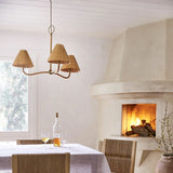 Delphine Rattan Chandelier