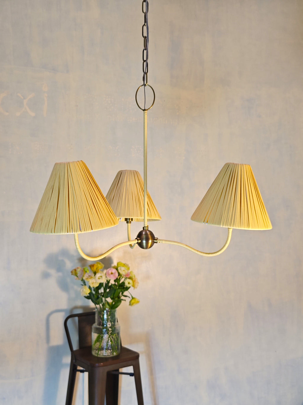 Delphine Rattan Chandelier