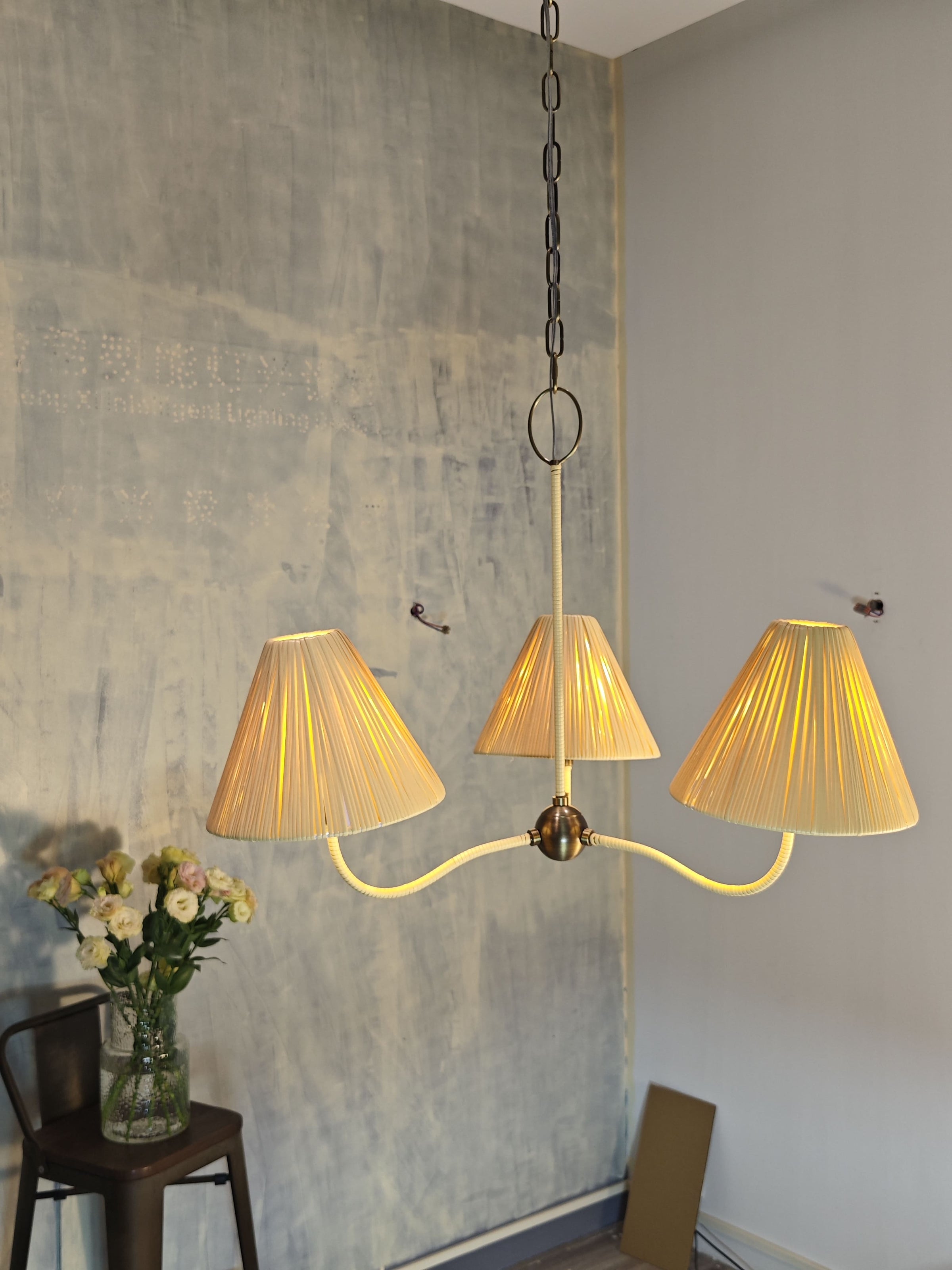 Delphine Rattan Chandelier