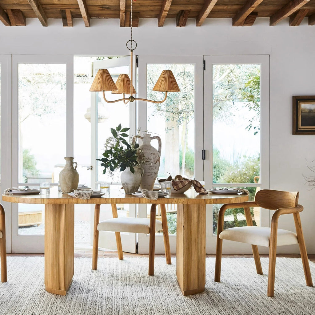 Delphine Rattan Chandelier