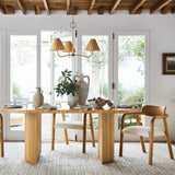 Delphine Rattan Chandelier