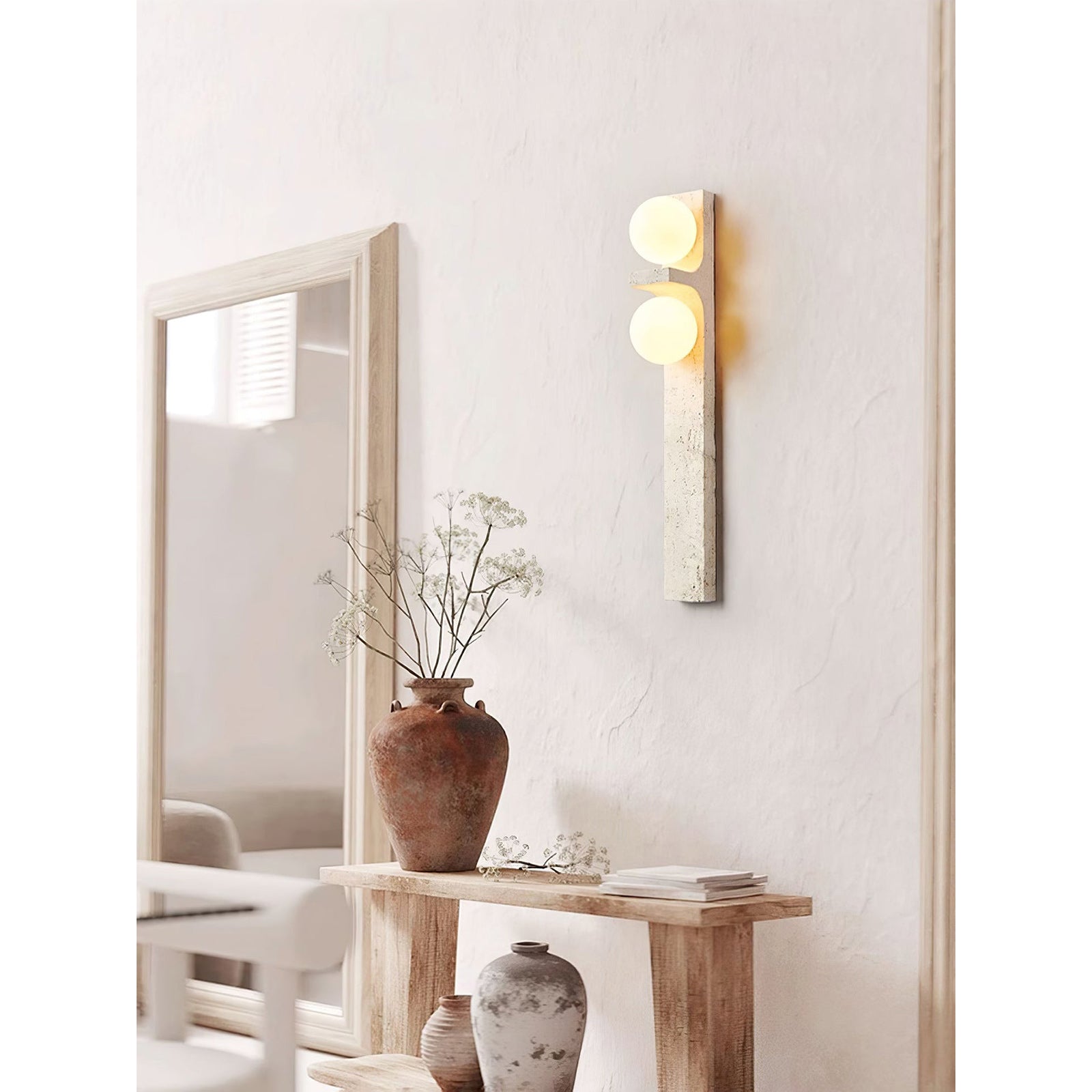 Derrer Travertine Wall Sconce