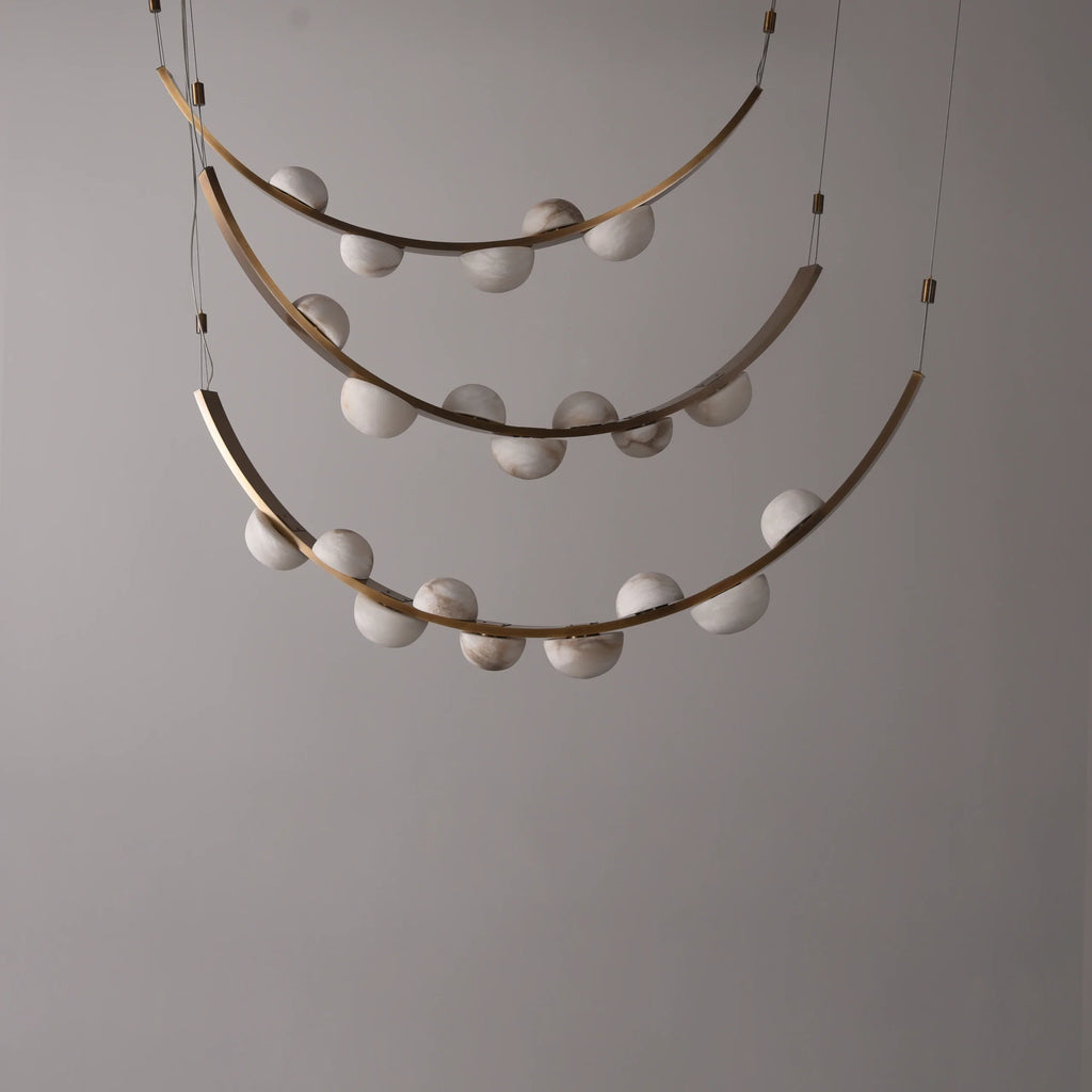 Dewdrops Alabaster Chandelier