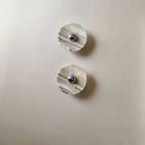 Banded Tan Agate Sconce