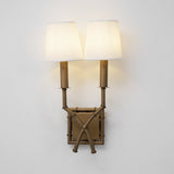 Double Arm Bamboo Sconce