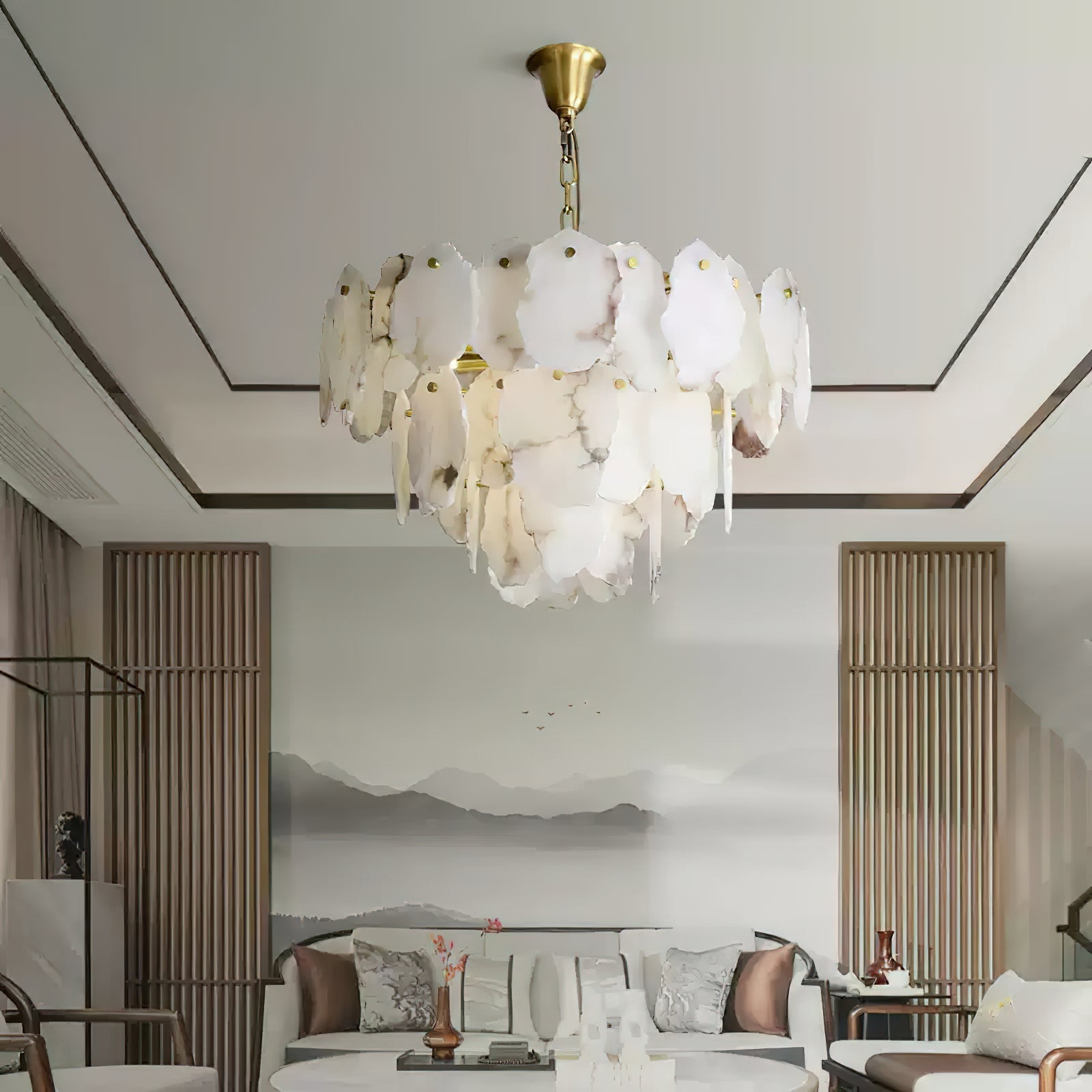 Esther Multiple Alabaster Chandelier
