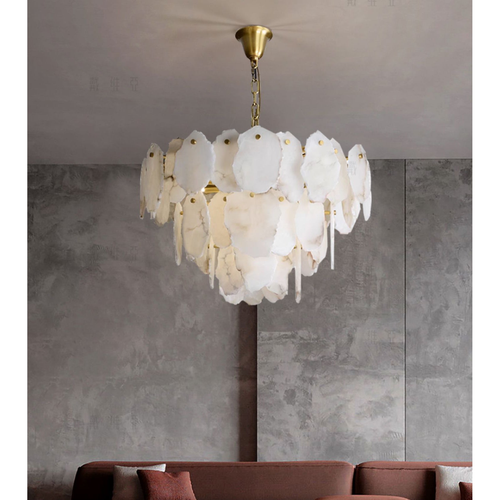 Esther Multiple Alabaster Chandelier