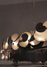 Eucalyptus Round Double Tier Chandelier