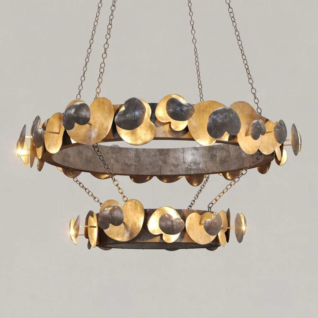 Eucalyptus Round Double Tier Chandelier