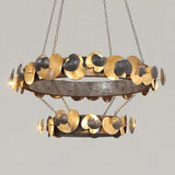 Eucalyptus Round Double Tier Chandelier