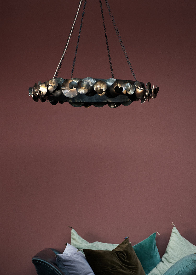 Eucalyptus Round Single Tier Chandelier