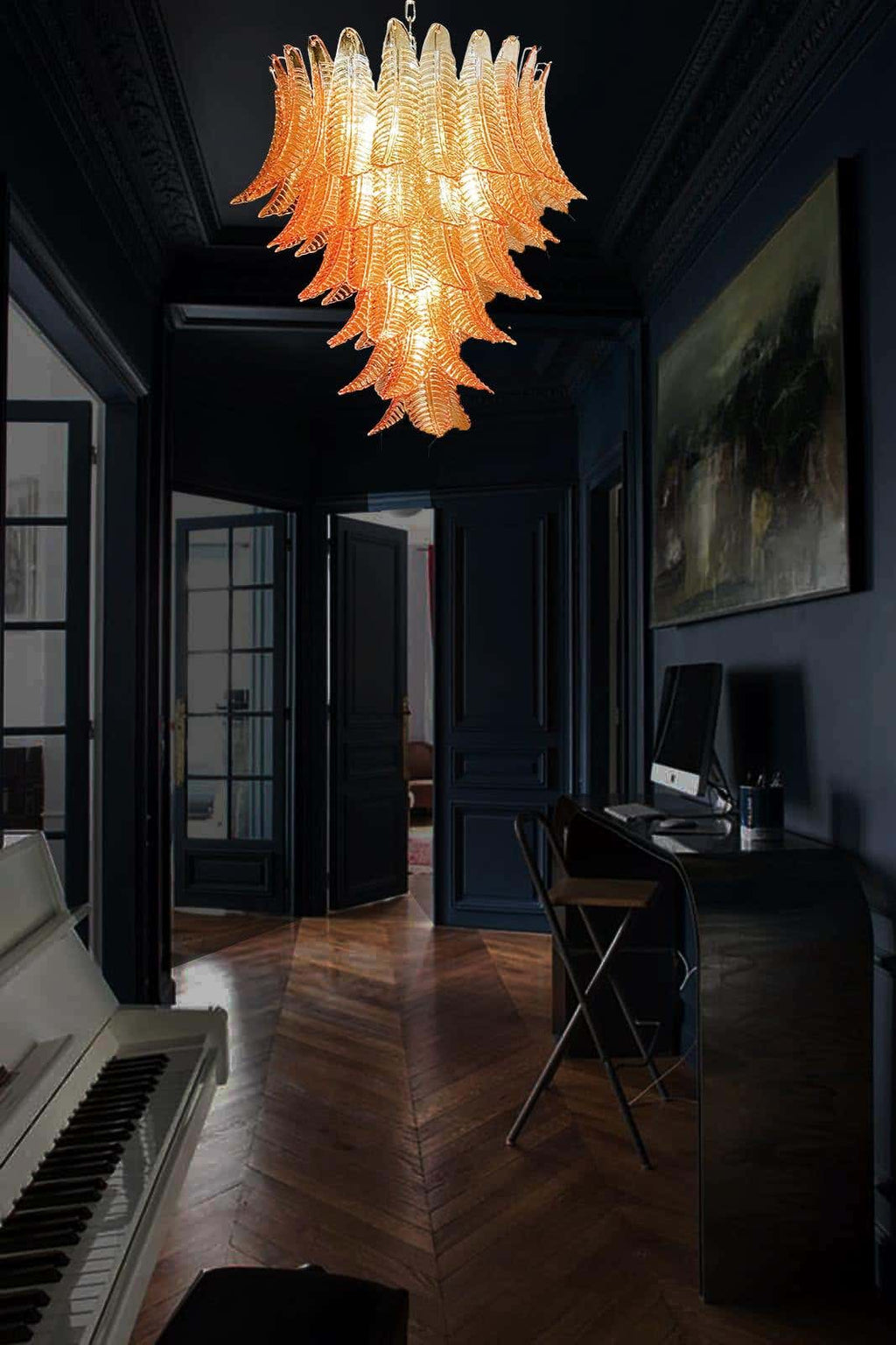 Fancy Italian Murano Felci Chandelier