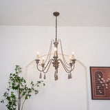 Farmhouse Beaded Chandelier