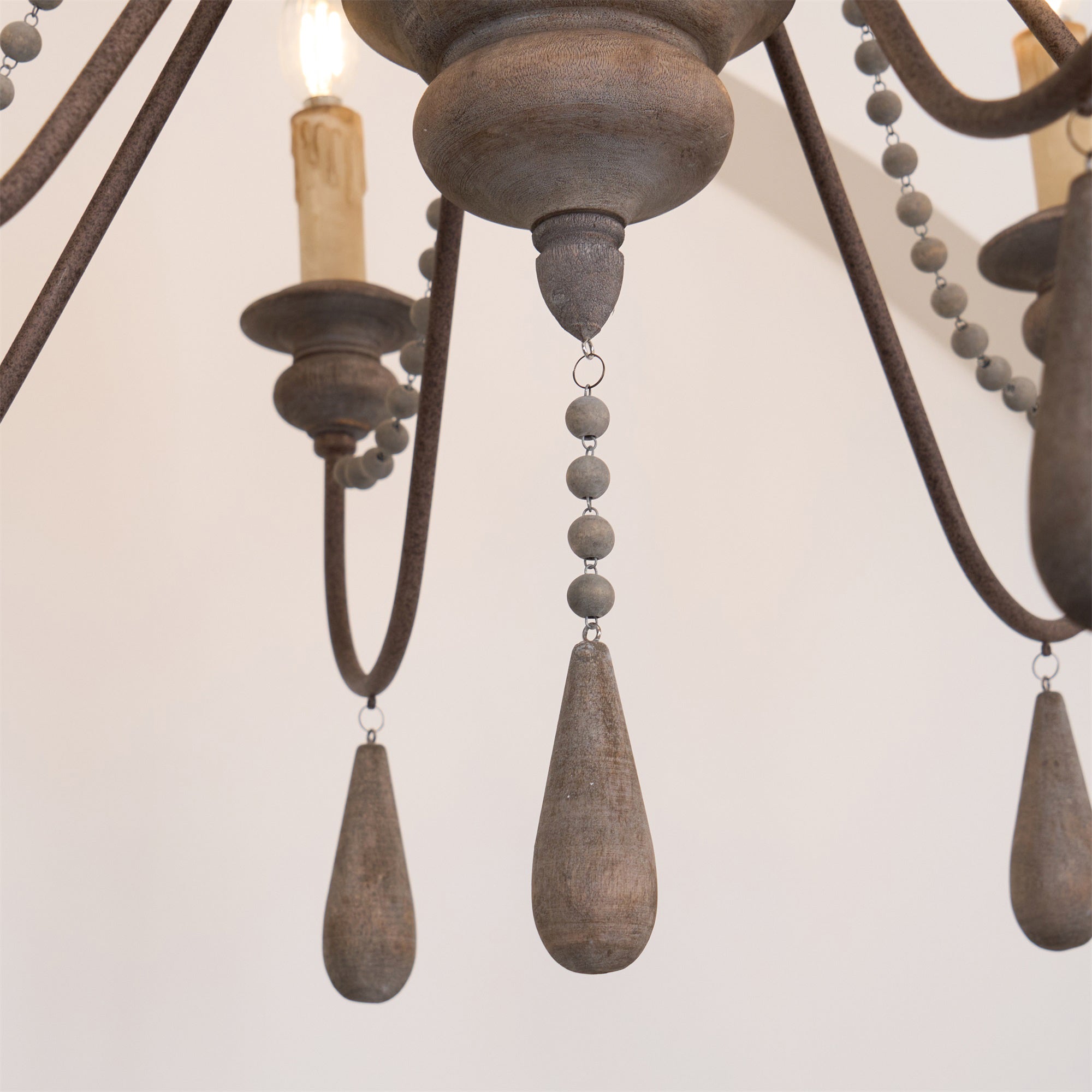 Farmhouse Beaded Chandelier