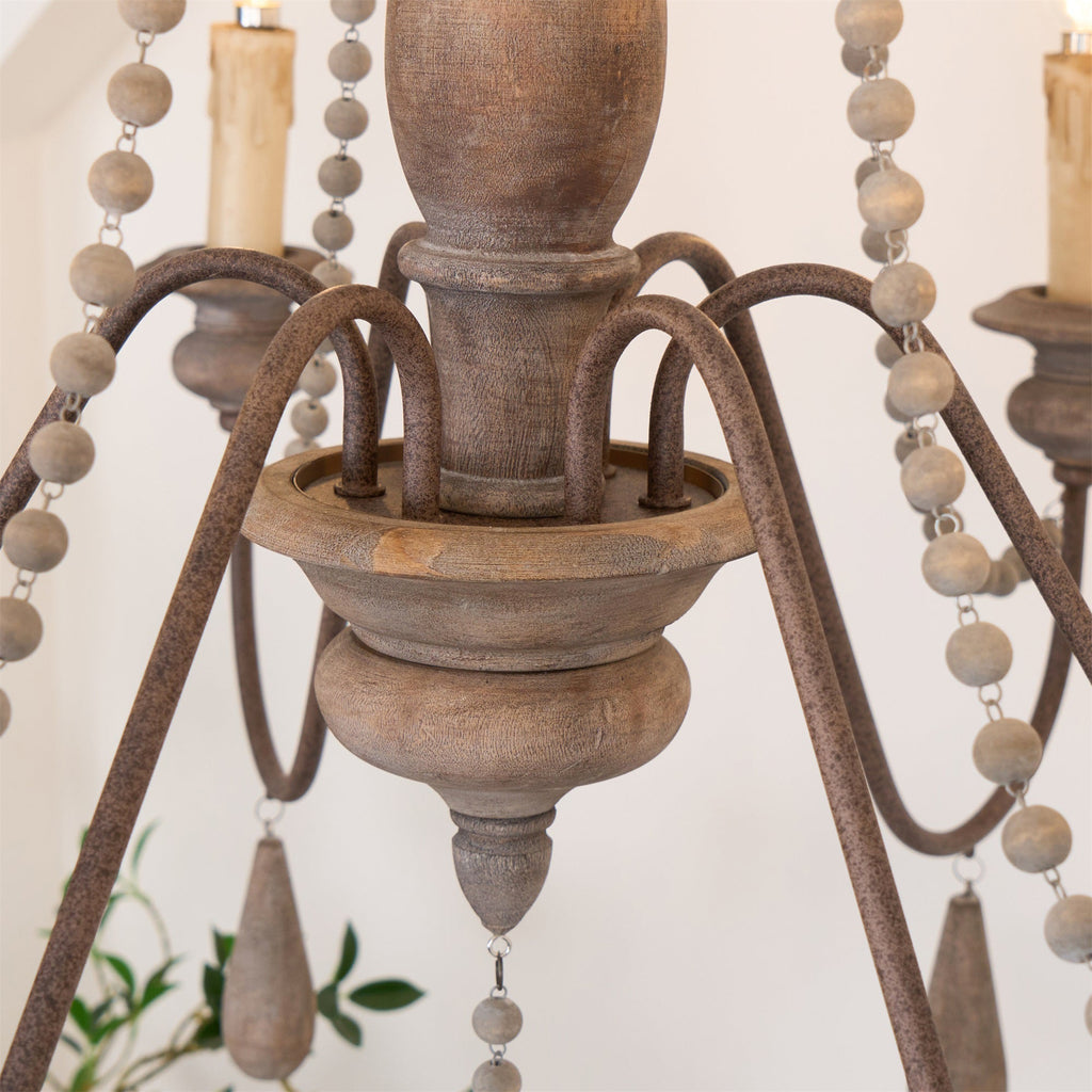 Farmhouse Beaded Chandelier
