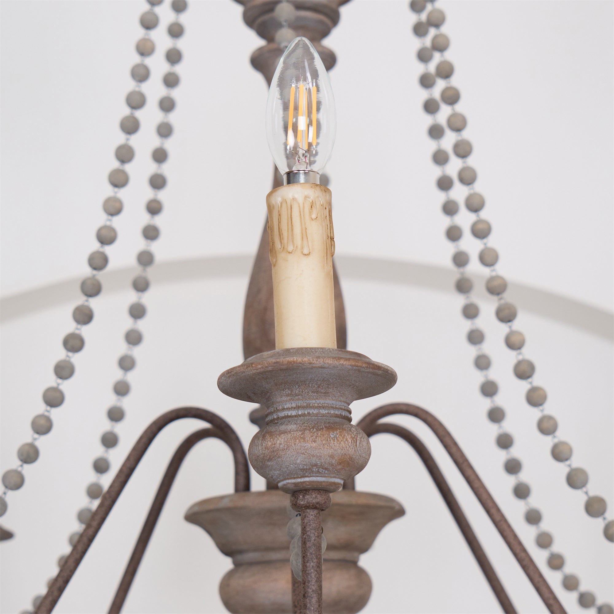 Farmhouse Beaded Chandelier