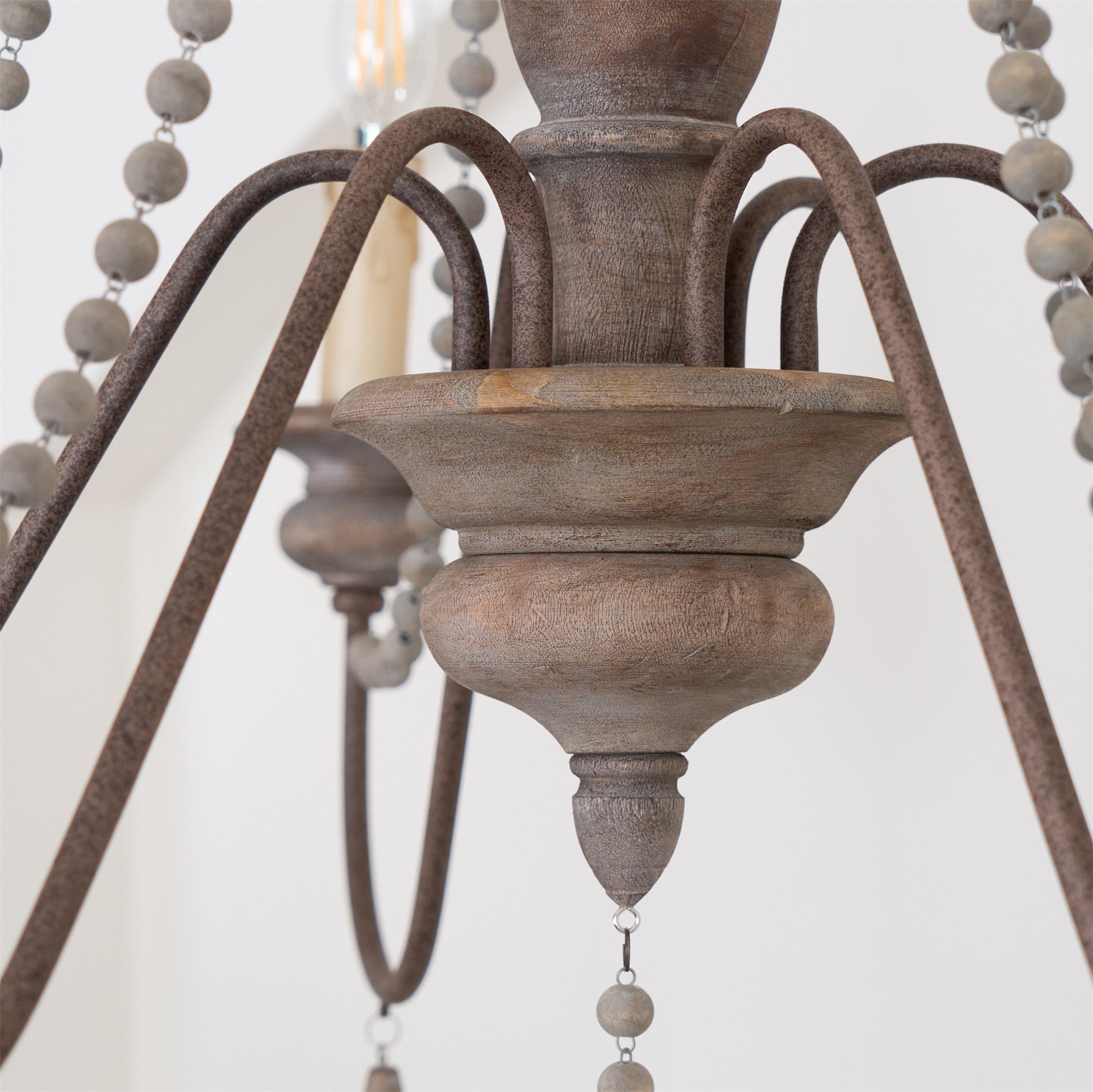 Farmhouse Beaded Chandelier