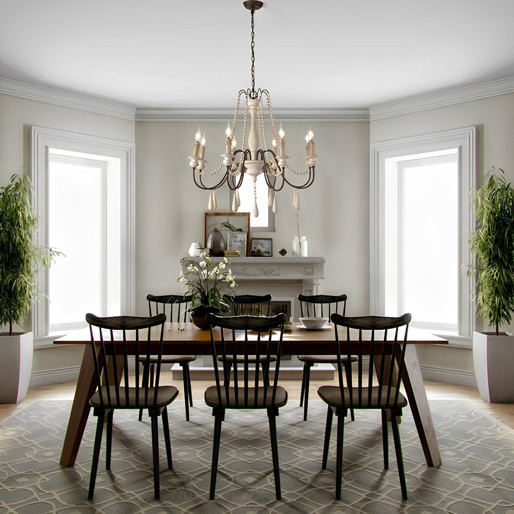 Farmhouse Beaded Chandelier