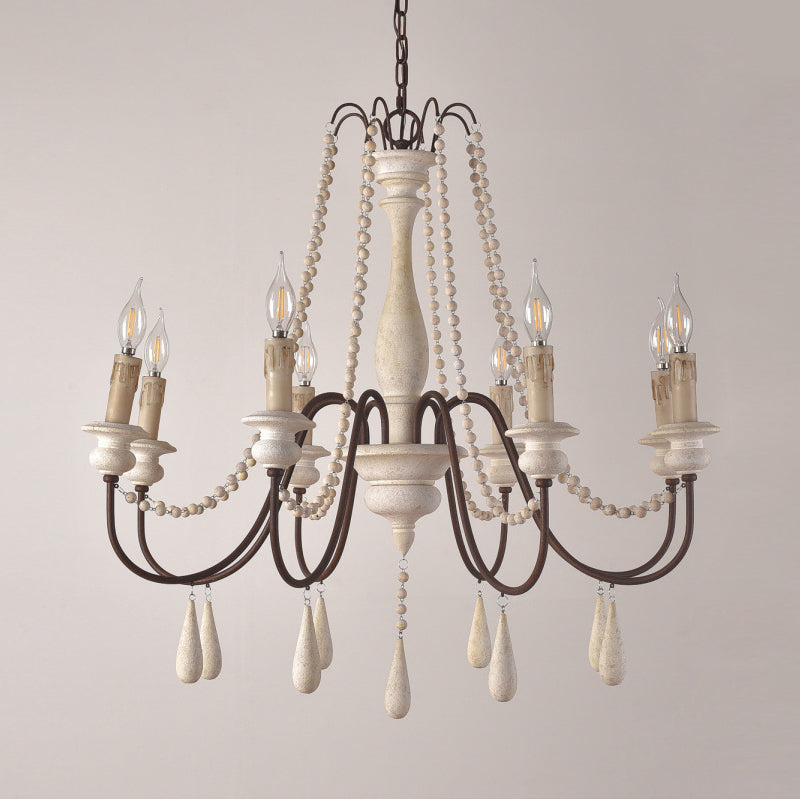 Farmhouse Beaded Chandelier