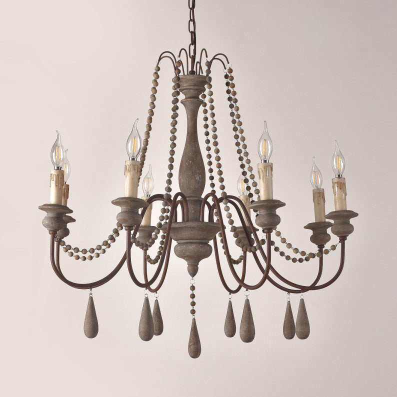 Farmhouse Beaded Chandelier