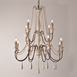 Farmhouse Beaded Chandelier