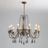 Farmhouse Beaded Chandelier