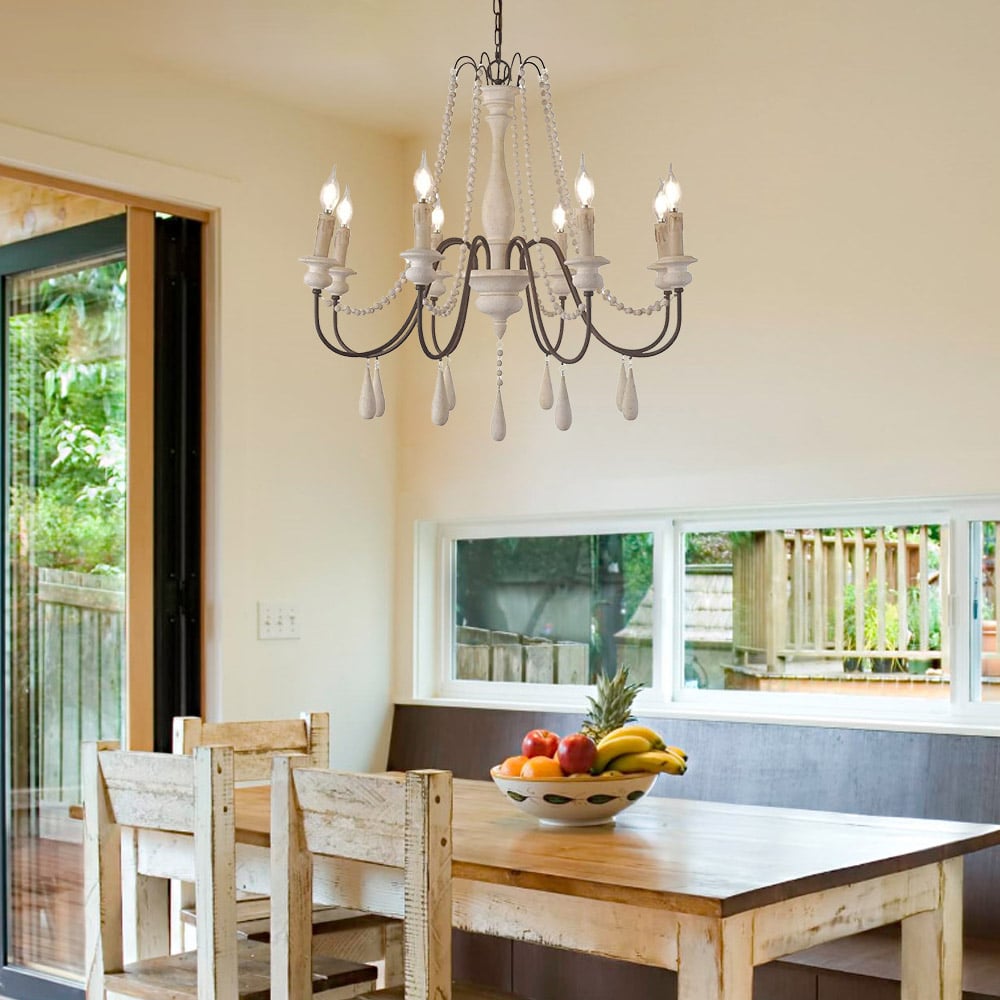 Farmhouse Beaded Chandelier