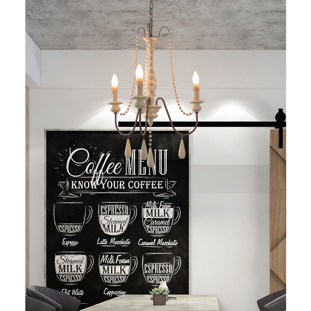 Farmhouse Beaded Chandelier