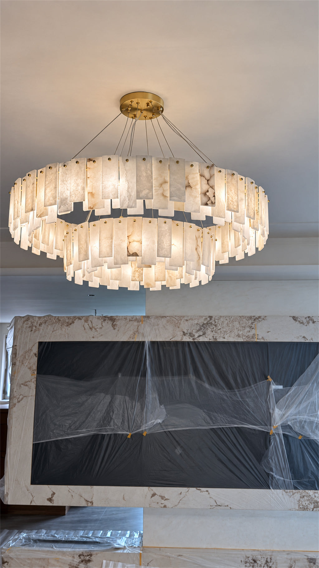 Flinchum Alabaster Chandelier