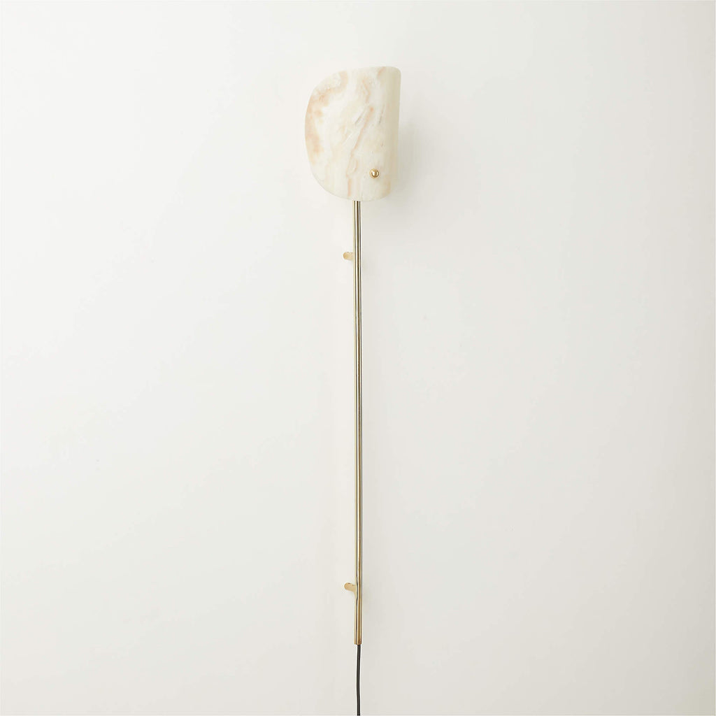 Fold Onyx Plug-In Wall Sconce