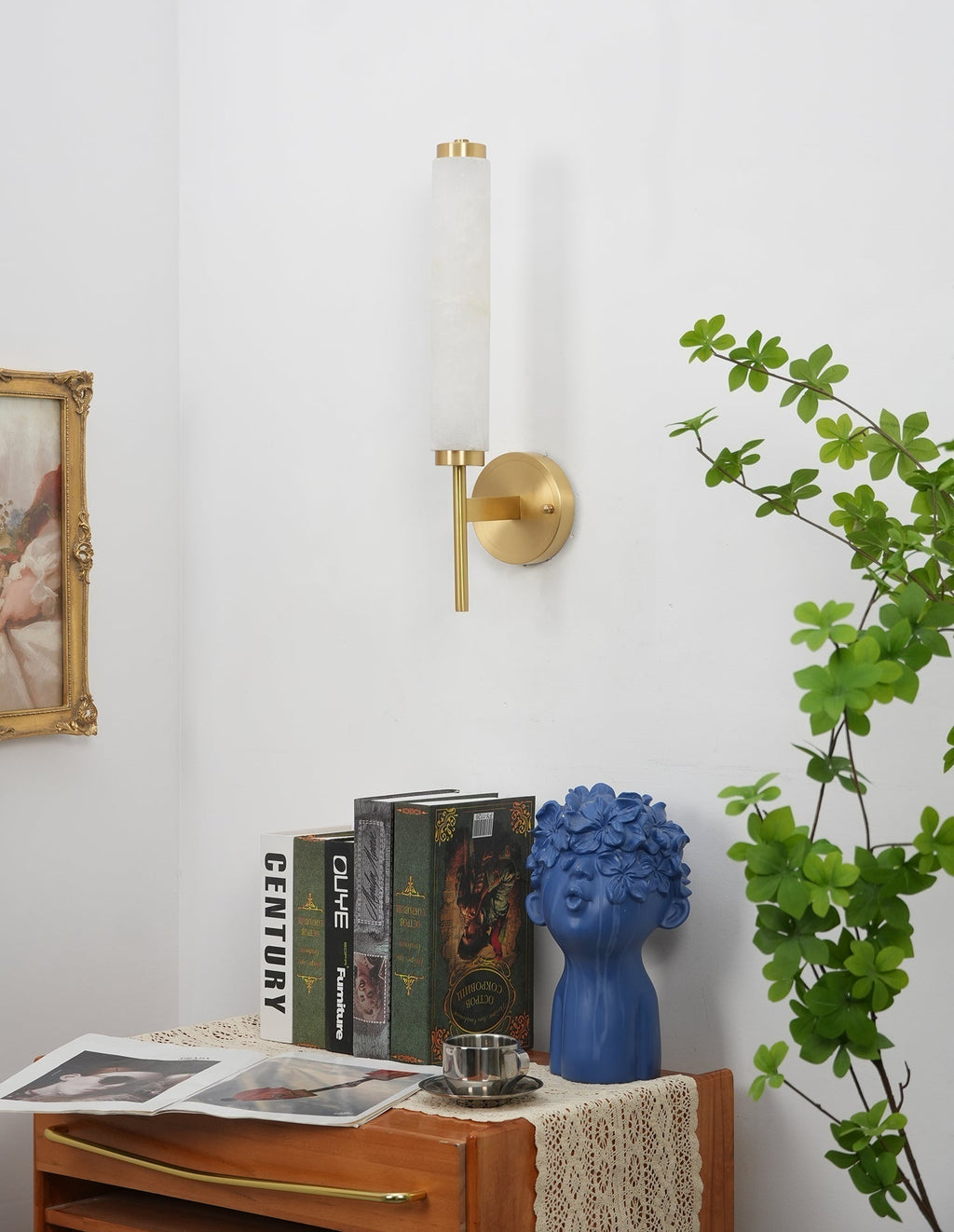 Fontenot Alabaster Wall Sconce