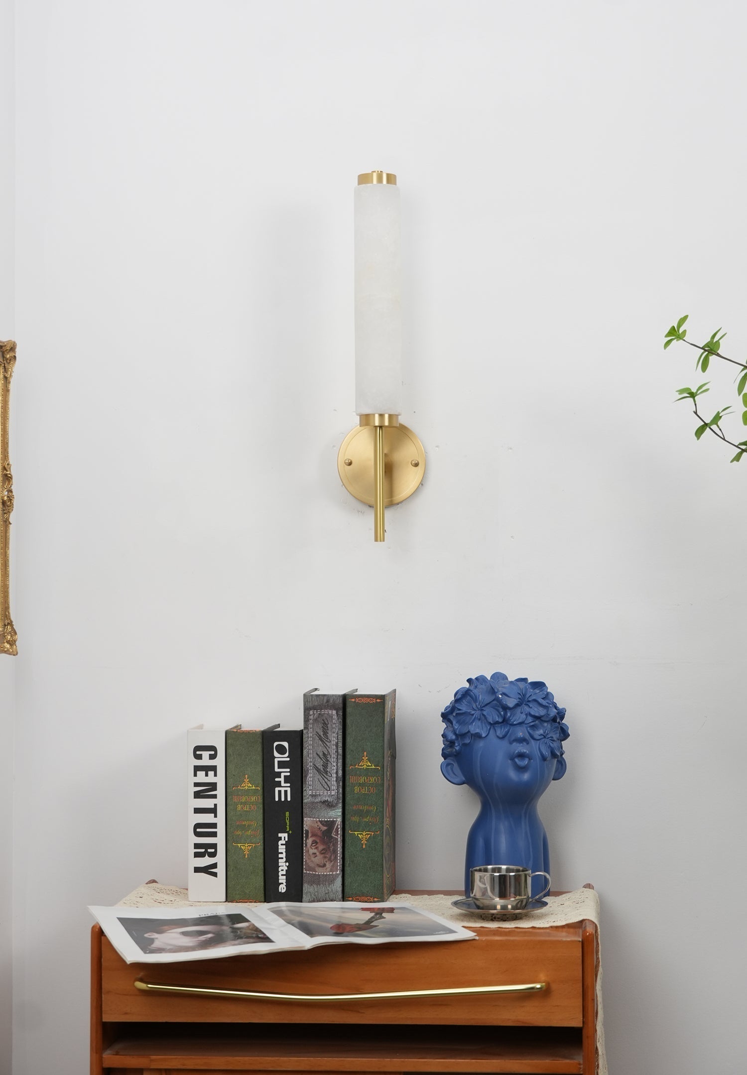 Fontenot Alabaster Wall Sconce