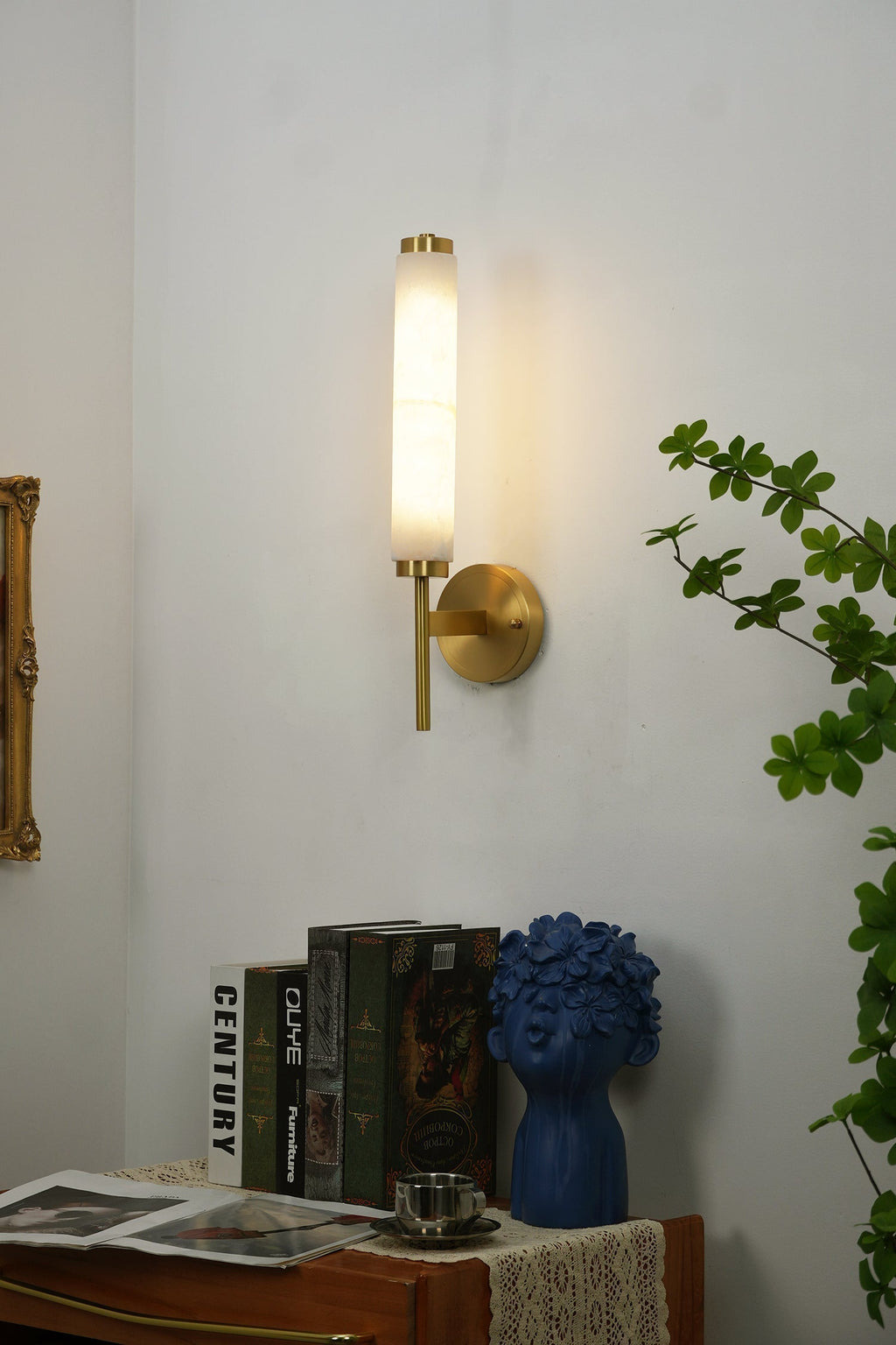 Fontenot Alabaster Wall Sconce