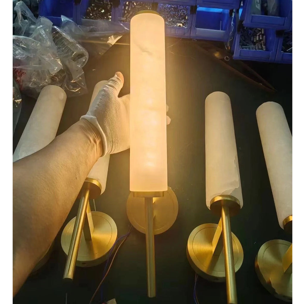 Fontenot Alabaster Wall Sconce
