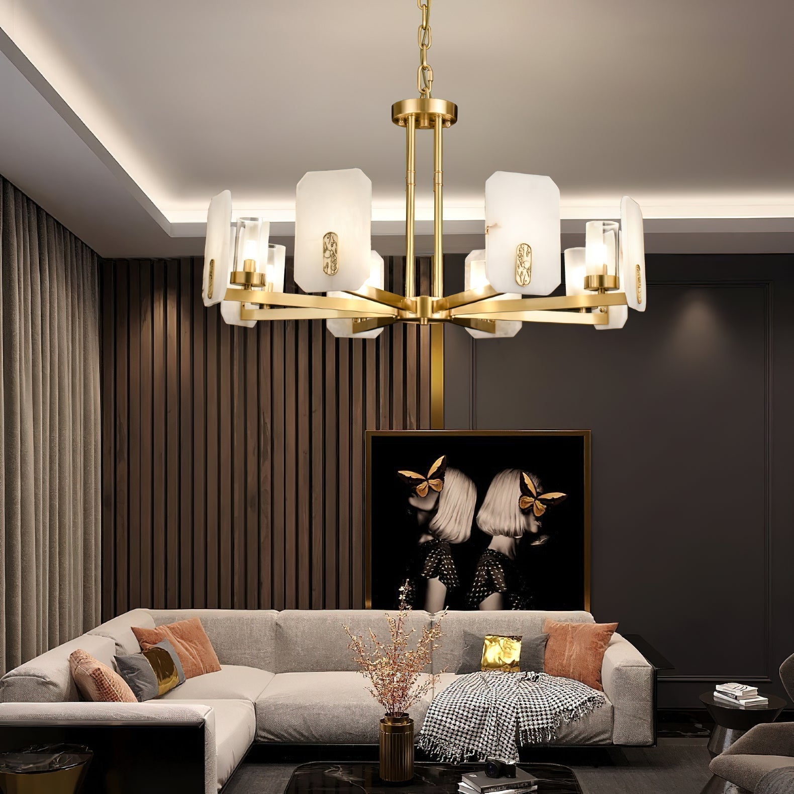 Froese Alabaster Chandelier