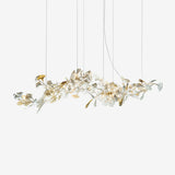 Carias Ceramic Ginkgo Pendant Light Extended