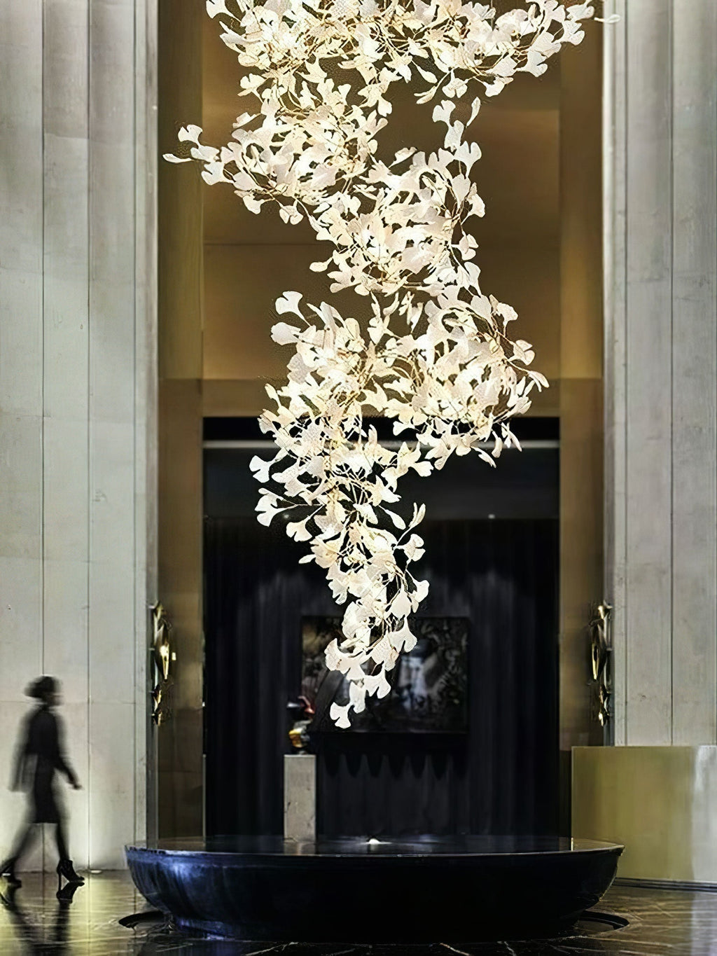 Carias Ceramic Ginkgo Chandelier Large