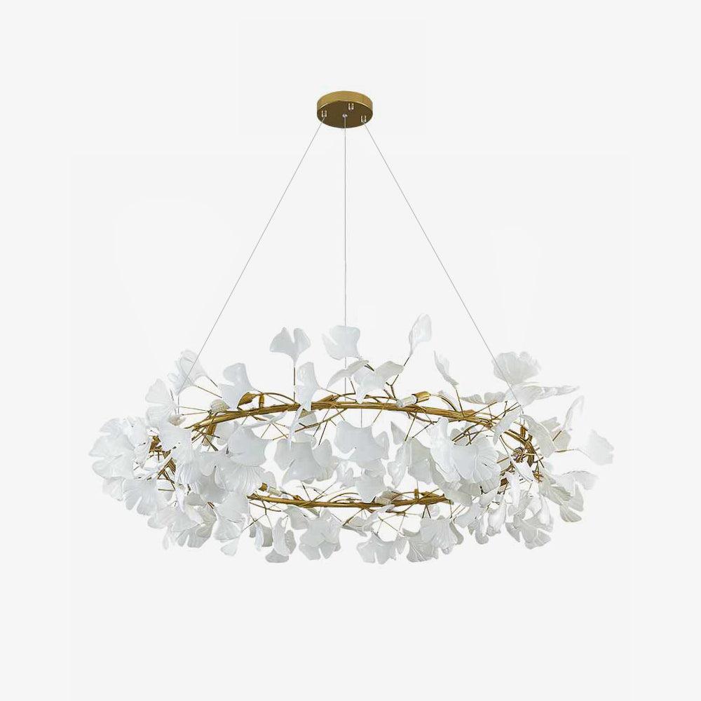 Carias Series Circle Gingko Chandelier