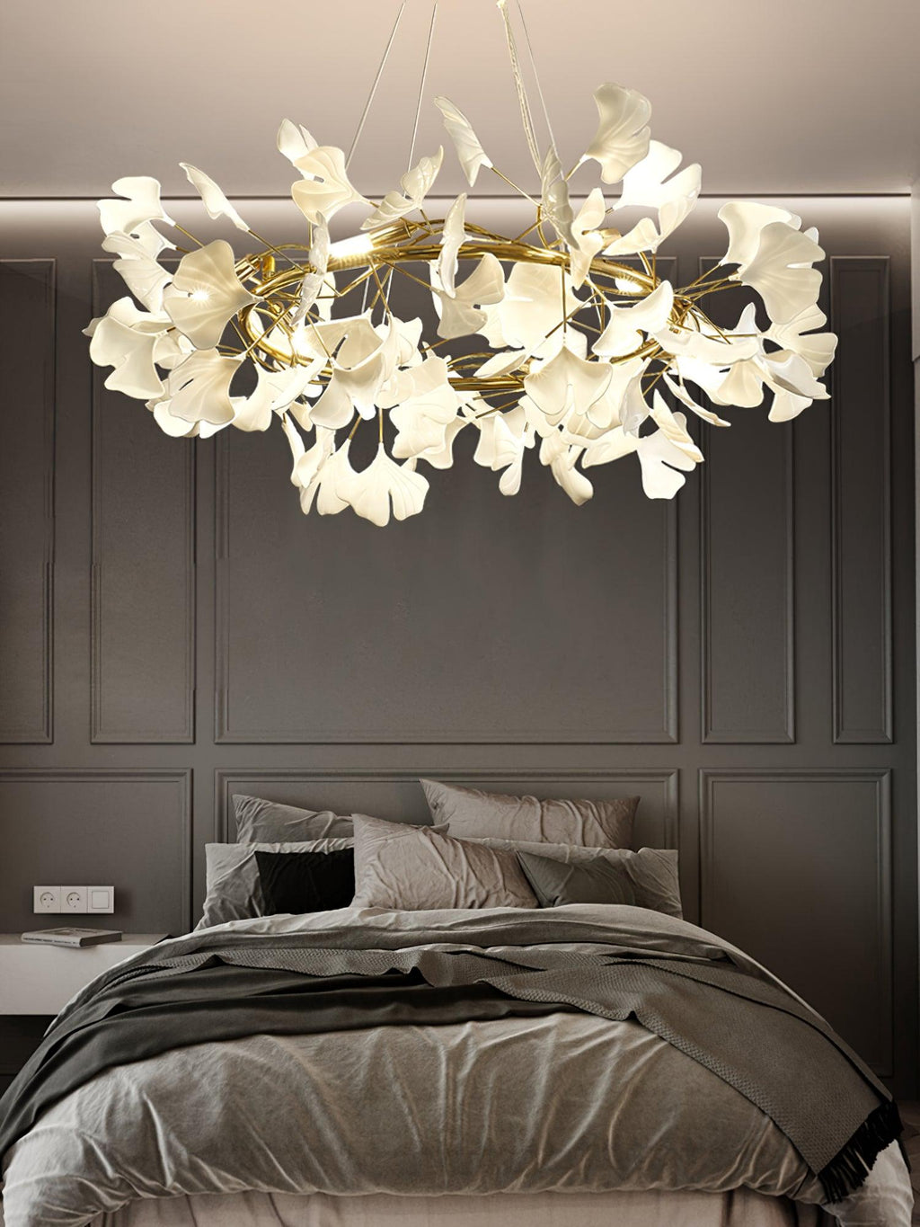 Carias Series Circle Gingko Chandelier