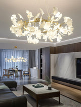 Carias Series Circle Gingko Chandelier