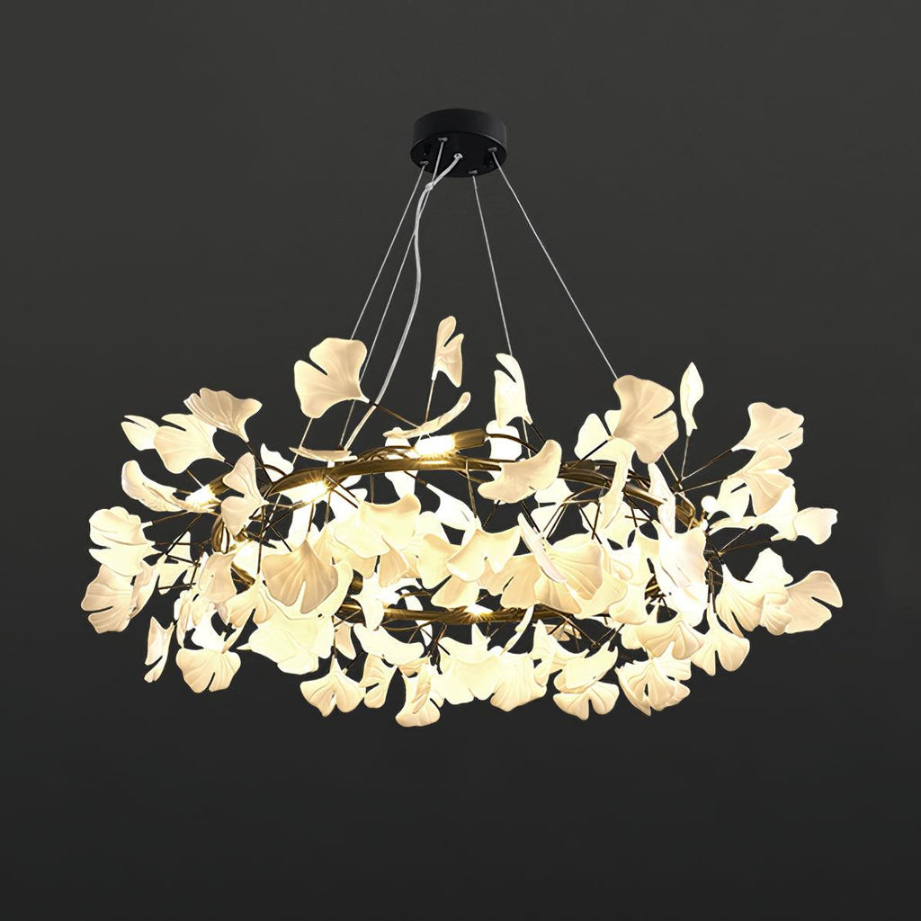 Carias Series Circle Gingko Chandelier
