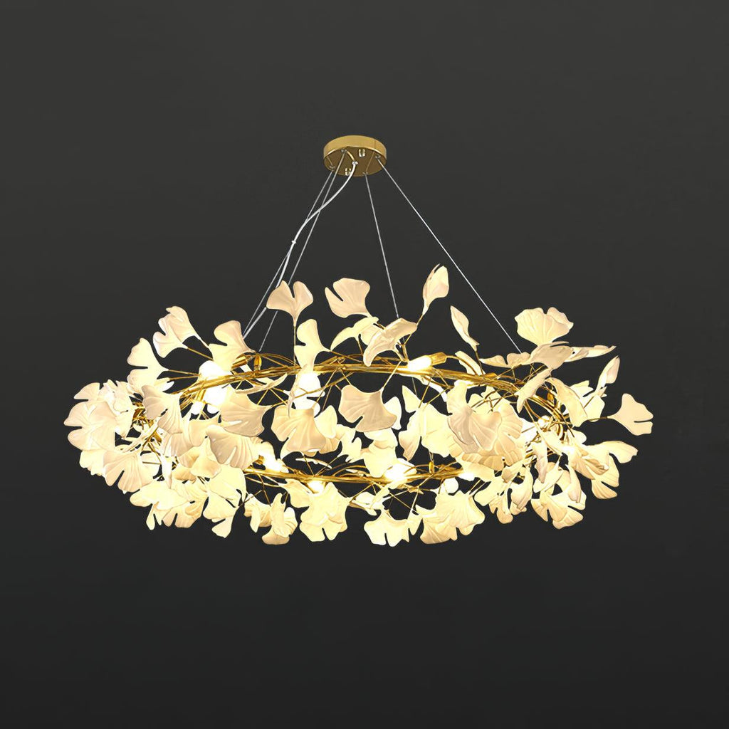 Carias Series Circle Gingko Chandelier