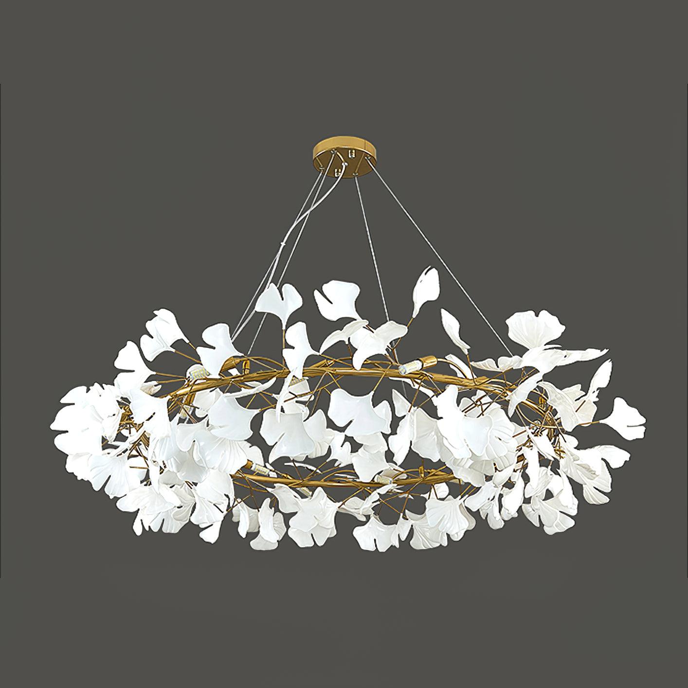 Carias Series Circle Gingko Chandelier