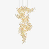 Carias Ceramic Ginkgo Chandelier Large