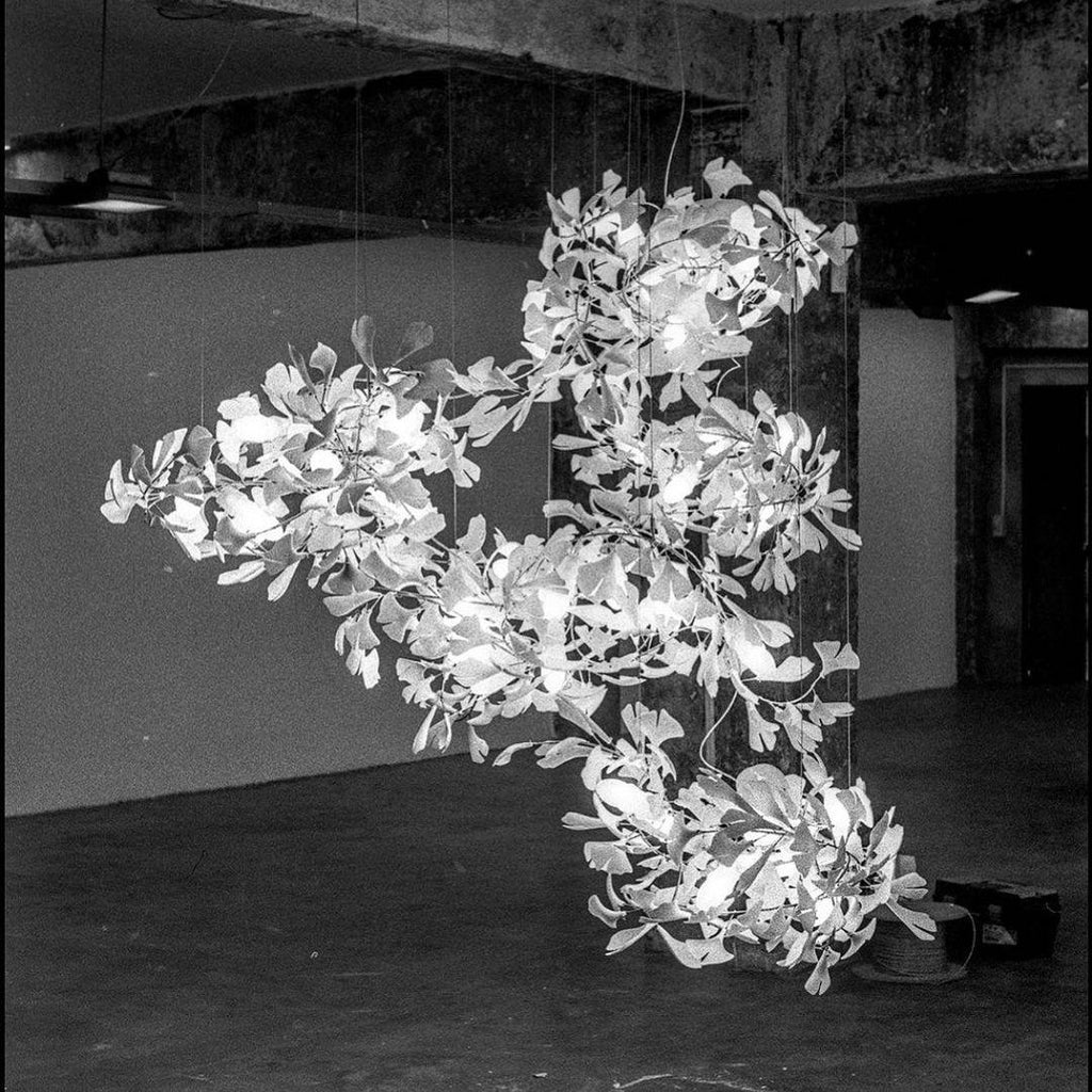 Carias Ceramic Ginkgo Chandelier Large