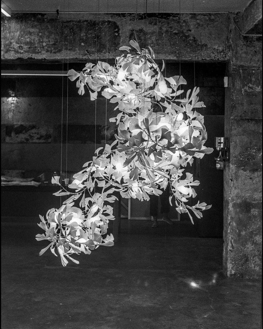 Carias Ceramic Ginkgo Chandelier Large