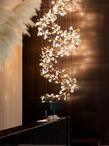 Carias Ceramic Ginkgo Chandelier Large