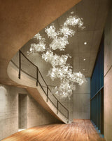 Carias Ceramic Ginkgo Chandelier Large